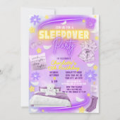 Neon Glow Tiener Tween Meisjes Slumber Sleepover P Kaart (Voorkant)