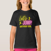 Neon Glow Trampoline Party Laten we Jump Verjaarda T-shirt (Voorkant)