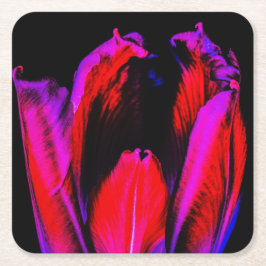 Neon Glow Tulp Kartonnen Onderzetters