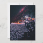 Neon Glow Up: Tropische Vibes Lente Break Party Kaart (Achterkant)