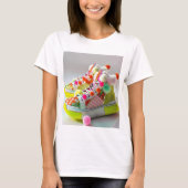 "Neon Glow: Vrouwen T-shirt ontwerp stralen Vibra (Voorkant)