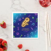 Neon Glow zingt karaoke verjaardag Servet (Insitu)