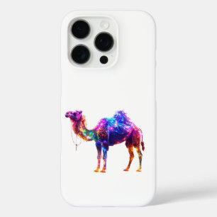 Neon Glowende Kameel Kunstprint - Kleurrijke Fanta iPhone 16 Pro Hoesje