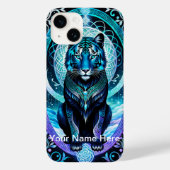 Neon Glowing Tiger mystiek en etherisch Case-Mate iPhone Case (Achterkant)
