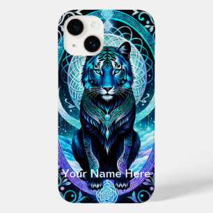 Neon Glowing Tiger mystiek en etherisch Case-Mate iPhone 14 Hoesje