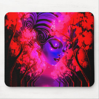 Neon Goddess in Enchanted Forest Muismat