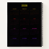 Neon Goddess in Enchanted Forest Notitieboek (Achterkant)