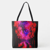 Neon Goddess in Enchanted Forest Tote Bag (Voorkant)