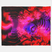 Neon Godin in Betoverd Bos Fleece Deken (Voorkant (Horizontaal))