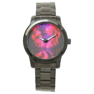 Neon Godin in Betoverd Bos Horloge