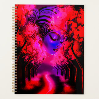 Neon Godin in Betoverd Bos Planner