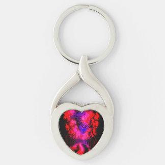 Neon Godin in Betoverd Bos Sleutelhanger
