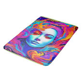Neon Godin met Stromend Kosmisch Haar Badmat (Gekanteld)