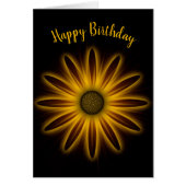 Neon Gold Birthday Daisy (Voorkant)