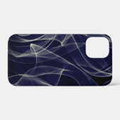 Neon Gold en Blue Curvy Line Pattern - COOL Case-Mate iPhone Case (Achterkant (horizontaal))