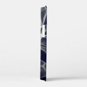 Neon Gold en Blue Curvy Line Pattern - COOL Case-Mate iPhone Case (Achterkant / Rechts)