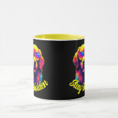 Neon Golden Retriever Mok (Midden)