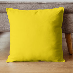 Neon Goldenrod Effen Kleur   Klassiek Kussen