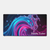 Neon Golf Futuristische Cyberpunk Gaming Bureaumat (Voorkant)