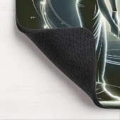 Neon Golfer Het zetten van de Golfbal Muismat (Hoek)