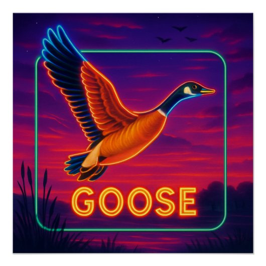 Neon Goose Poster (Voorkant)