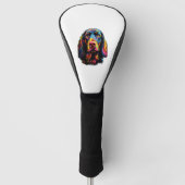 Neon Gordon Setter Golfheadcover (Voorkant)