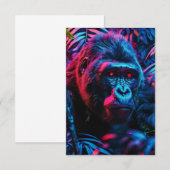 Neon Gorilla Bedankkaart (Voorkant / Achterkant)
