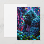 Neon Gorilla Bedankkaart (Voorkant / Achterkant)