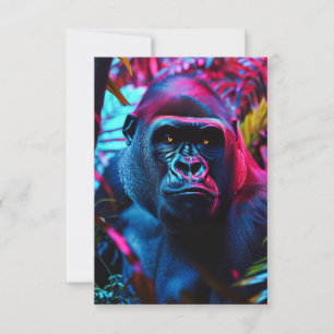 Neon Gorilla Bedankkaart