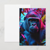 Neon Gorilla Bedankkaart (Voorkant / Achterkant)