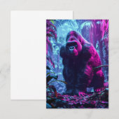Neon Gorilla Bedankkaart (Voorkant / Achterkant)