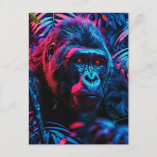 Neon Gorilla Briefkaart