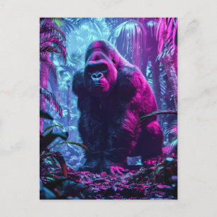 Neon Gorilla Briefkaart