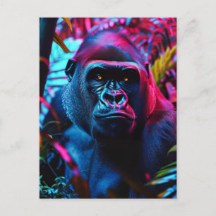 Neon Gorilla Briefkaart