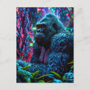 Neon Gorilla Briefkaart