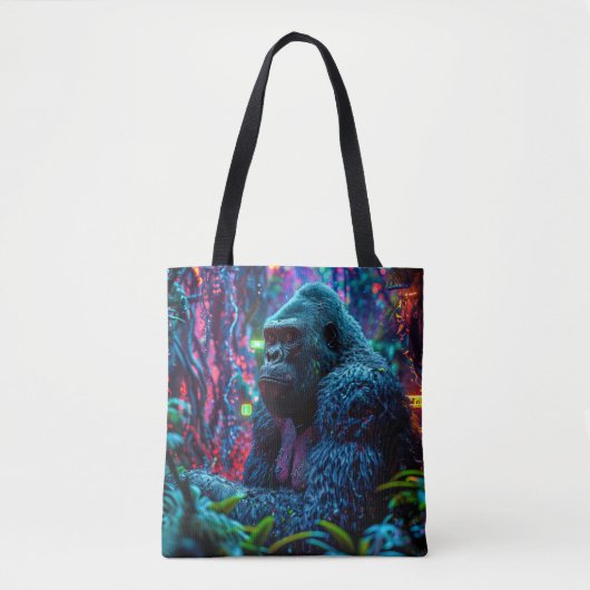 Neon Gorilla Tote Bag (Voorkant)