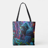 Neon Gorilla Tote Bag (Achterkant)