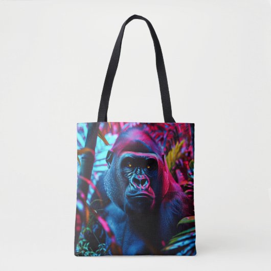 Neon Gorilla Tote Bag (Voorkant)