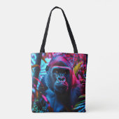 Neon Gorilla Tote Bag (Achterkant)
