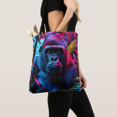 Neon Gorilla Tote Bag (Dichtbij)
