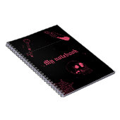 Neon Gothic Notitieboek – Pink & Black Journal (Rechterzijde)