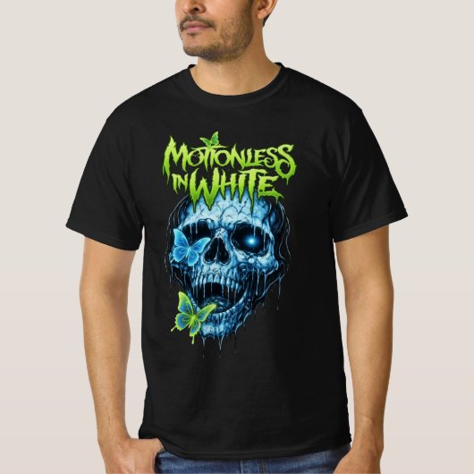 Neon Gothic Skull T-shirt (Voorkant)