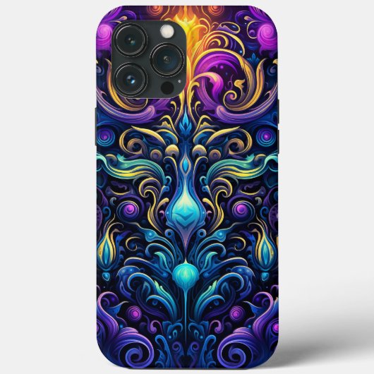 Neon gotisch, psychedelisch patroonontwerp Case-Mate iPhone case (Achterkant)