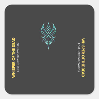 Neon gotische "Fluistering van de Doden" Sticker