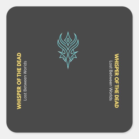 Neon gotische "Fluistering van de Doden" Sticker (Voorkant)