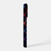 Neon Gradiënt Aangepast Monogram iPhone hoesje 15 Pro Case (Rechterkant)