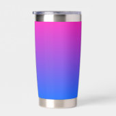 Neon Gradiënt Donkerblauw naar Roze Geïsoleerde Drinkbeker (Rechts)