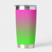Neon Gradiënt Groen naar Roze Geïsoleerde Drinkbeker (Rechts)