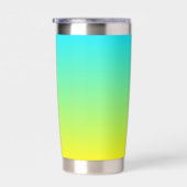 Neon Gradiënt Lichtblauw naar Geel Geïsoleerde Drinkbeker (Rechts)