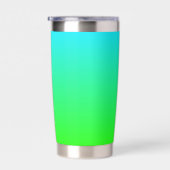 Neon Gradiënt Lichtblauw naar Groen Geïsoleerde Drinkbeker (Rechts)